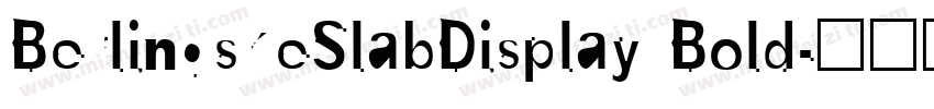 BerlingskeSlabDisplay Bold字体转换